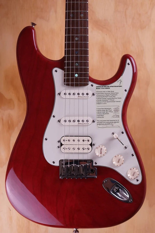 Fender American Deluxe Stratocaster, Trans Red, (Used)